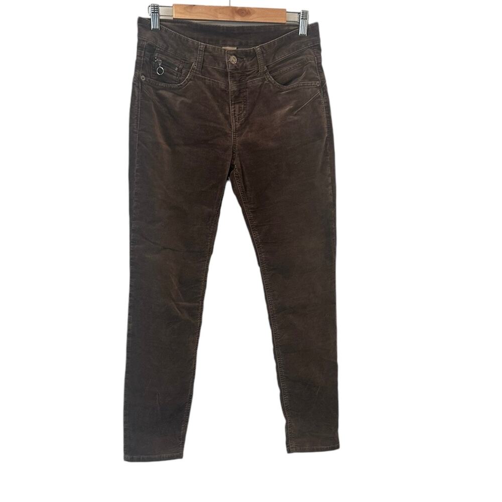 MAC Rich Jeans Slim Velvet In Fawn Brown 28 Chocolate Brown Designer Boho - Picture 4 of 12